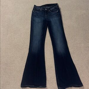 Women’s Buckle Black Fit No. 53 Dark Wash Flare High-Rise Jeans Size 25x34